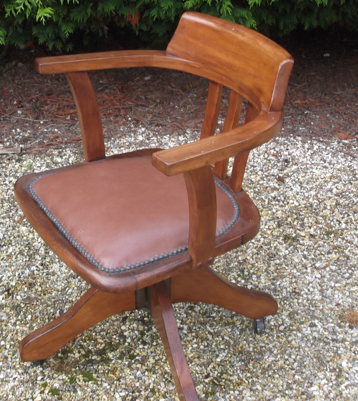 fine antique office swivel captain s chair very clean delivery