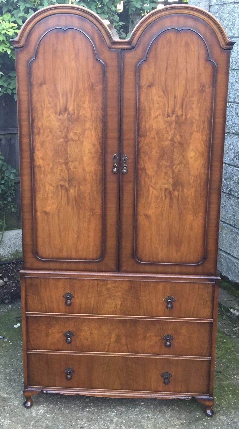 Fine Art Deco French Style 2 Door Dome Wardrobe 2 Man Delivery