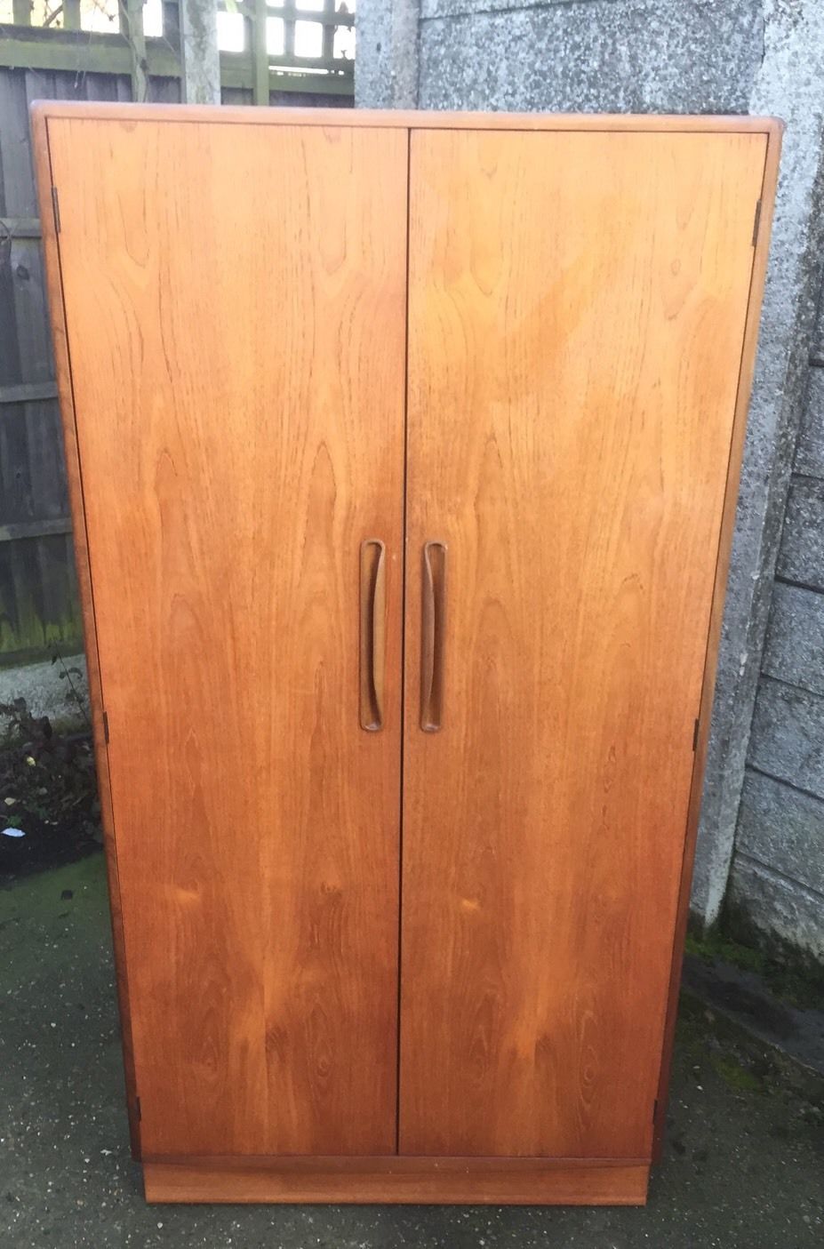 Superb Retro Teak G Plan 2 Door Wardrobe Clean Condition Matching