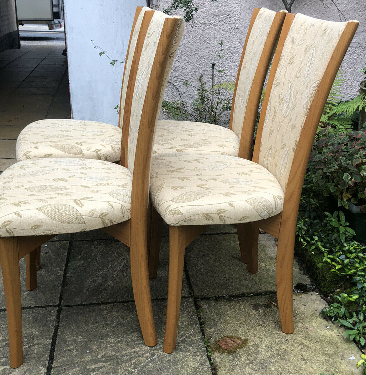 SUPERB SET OF 4 MODERN ERCOL HIGH BACK DINING CHAIRS, VERY CLEAN CONDITION, Water Wheel